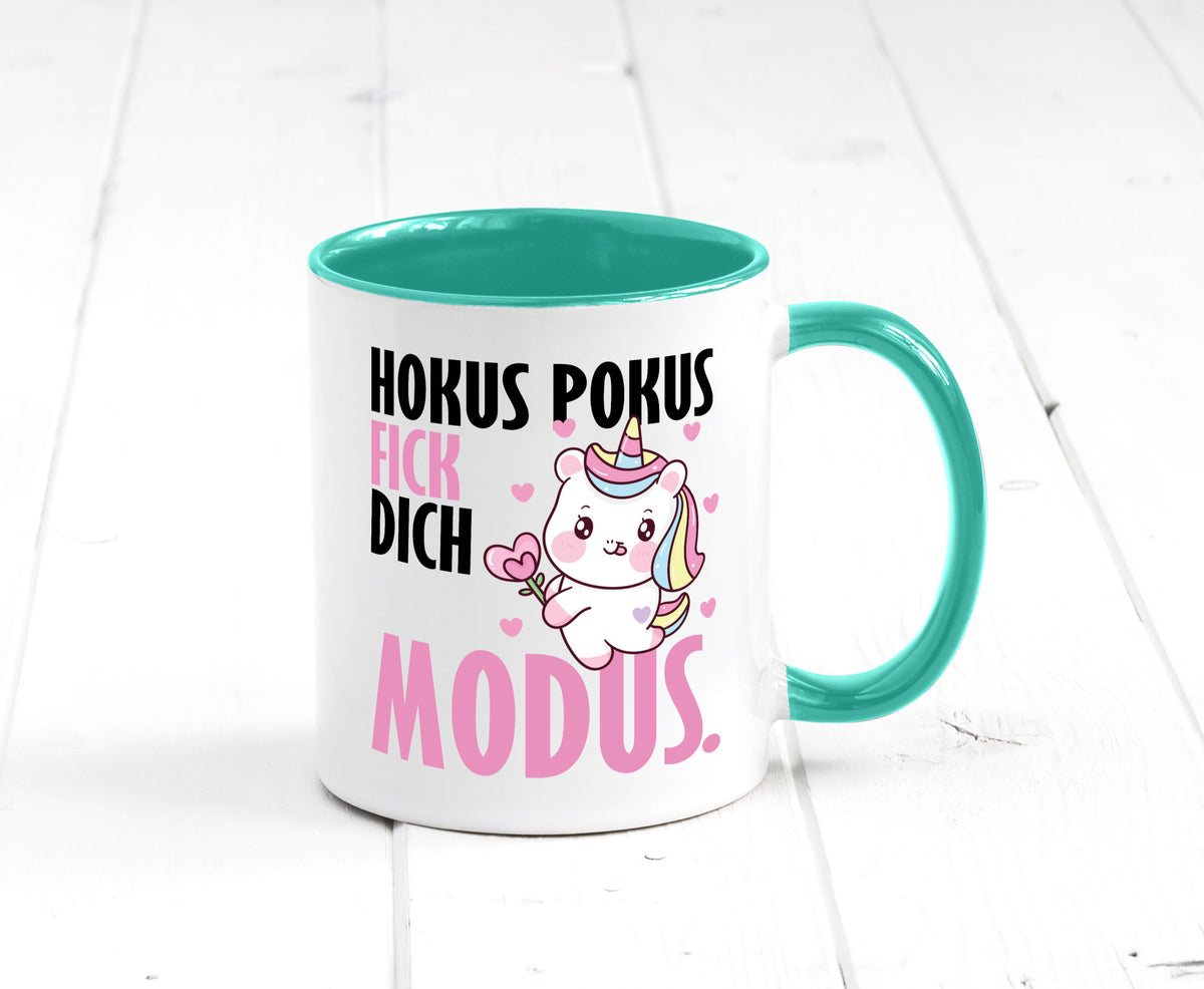 Hokus Pokus lustiger Spruch Geschenk Humor Geschenkidee Tasse