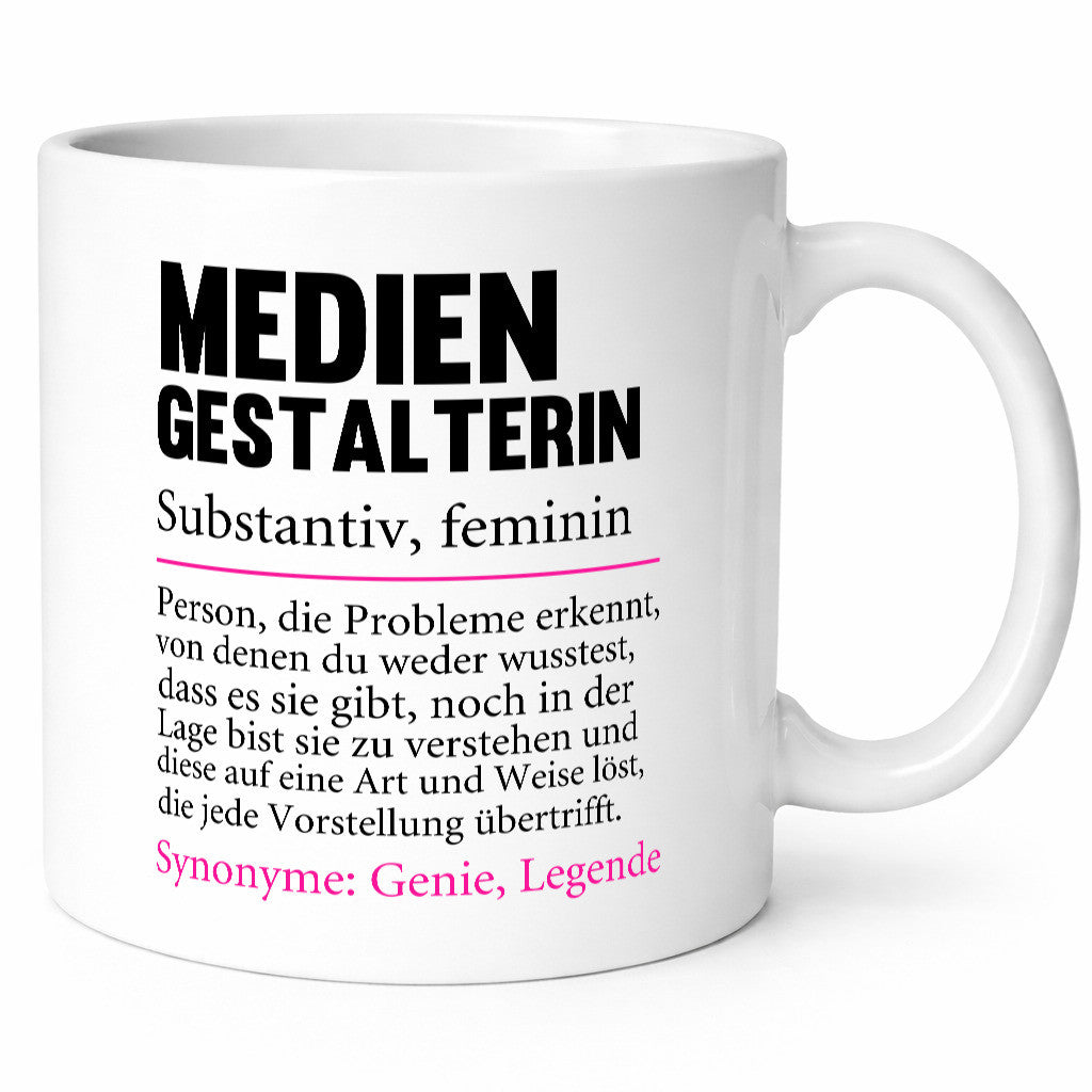 Mediengestalterin | Spruch Beruf Medien Humor Geschenkidee Arbeit Kollegen Büro