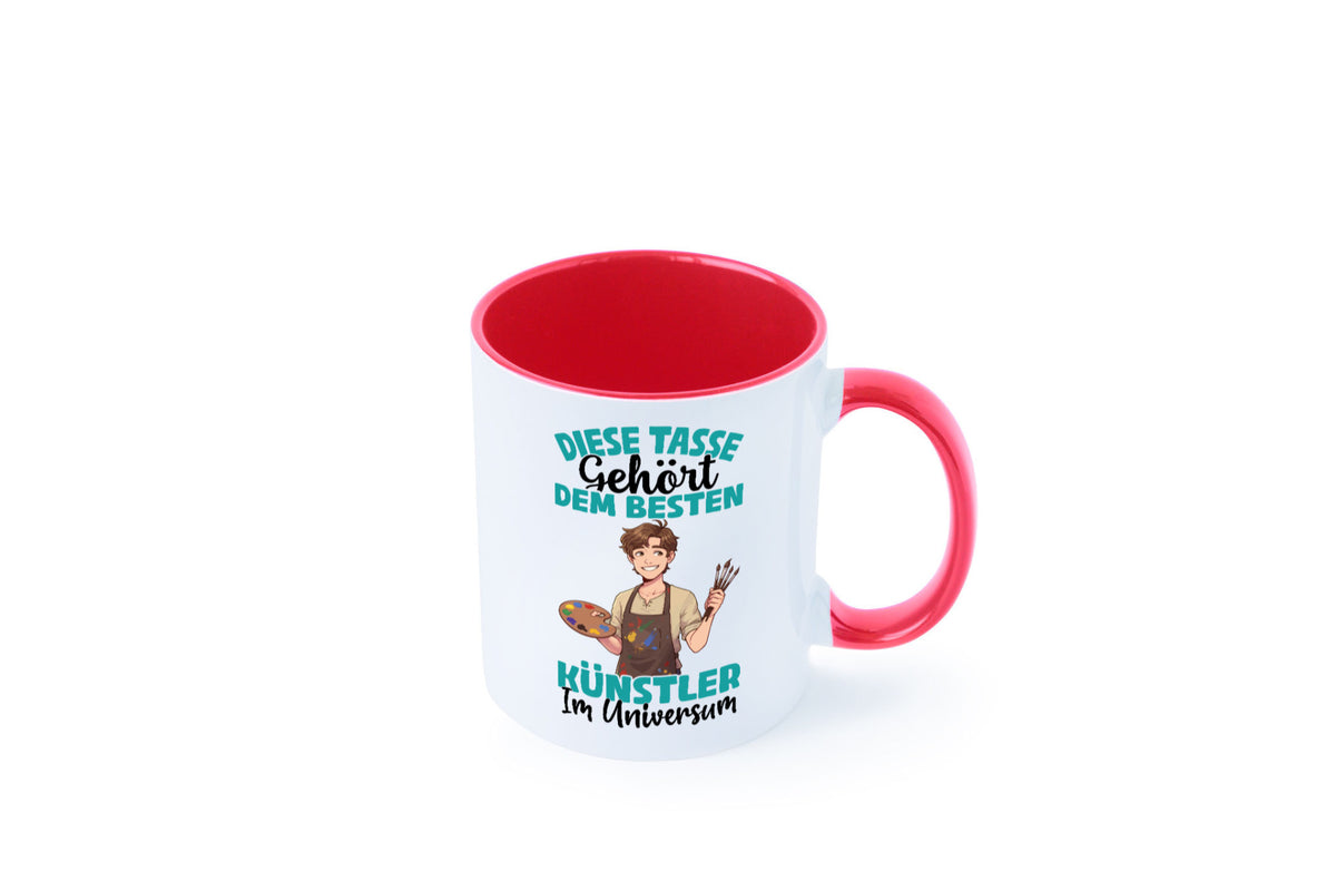 Im Universum: Künstler | Kunst Geschenkidee Humor Tasse