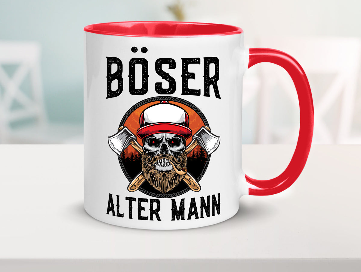 Böser alter Mann Humor Geschenkidee Tasse