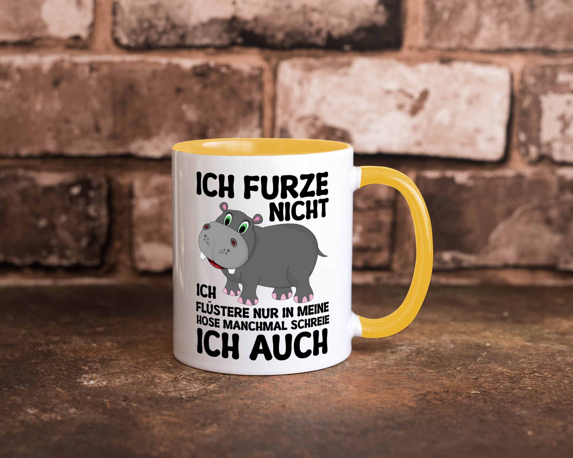 Ich furze nicht | furznilpferd v2 Humor Geschenkidee Tasse
