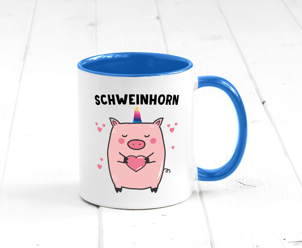 Schweinhorn lustig Humor Geschenkidee Geschenk Tasse