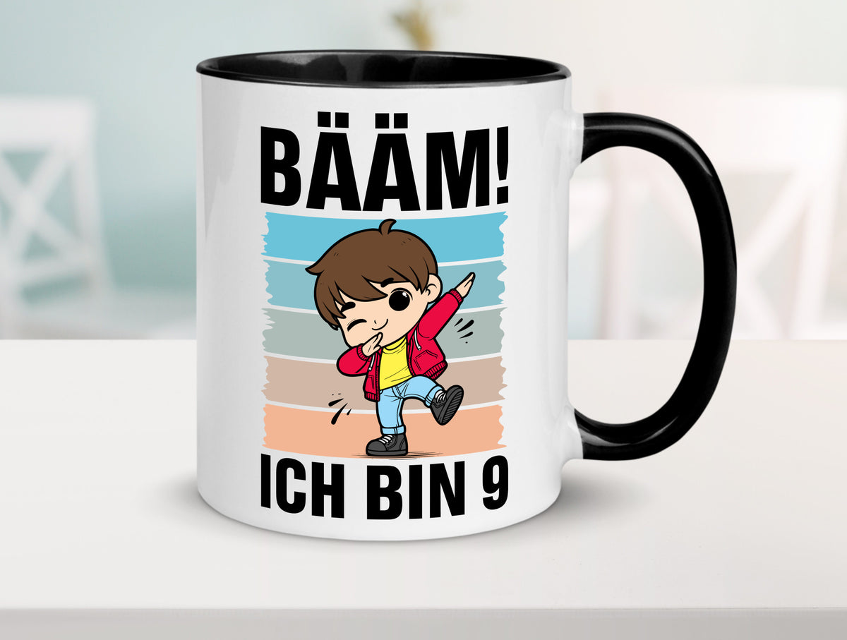 9. Geburtstag | Ich bin 9 Jahre Bäääm Dabbing Kind lustig Geschenkidee Geschenk Tasse