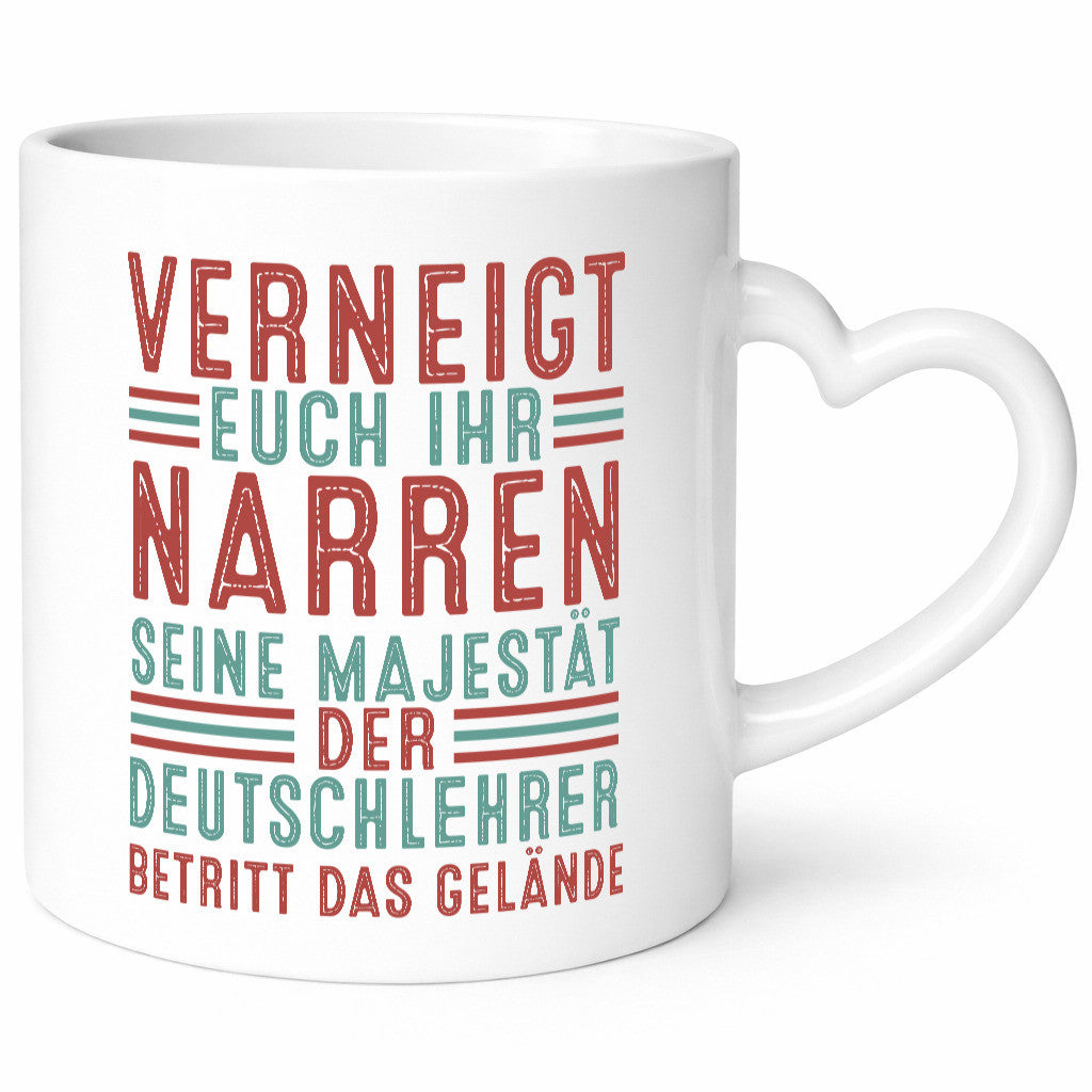 Verneigt euch: Deutschlehrer | Lehrer Schule v2 Geschenk Humor Geschenkidee