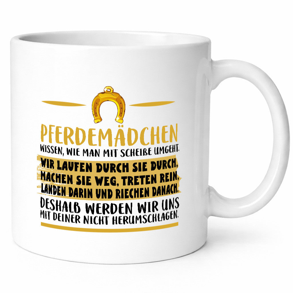 Pferdemädchen | Reiterin Tasse Pferdebesitzerin Geschenk Humor Geschenkidee