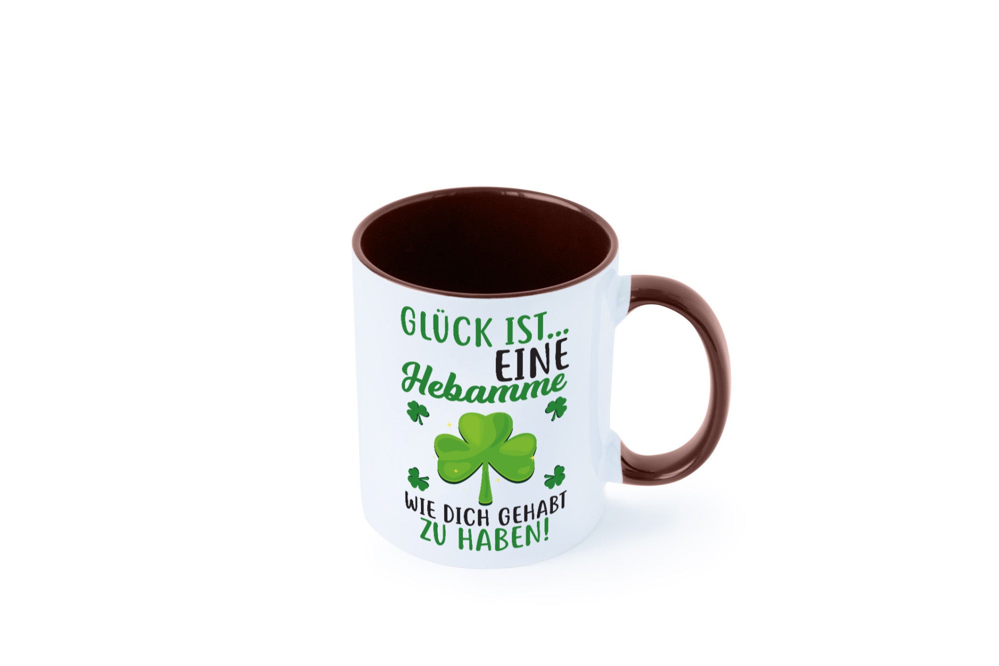 Hebamme Dankeschön | Dankes Tasse Kleeblätter Glück Humor Geschenkidee