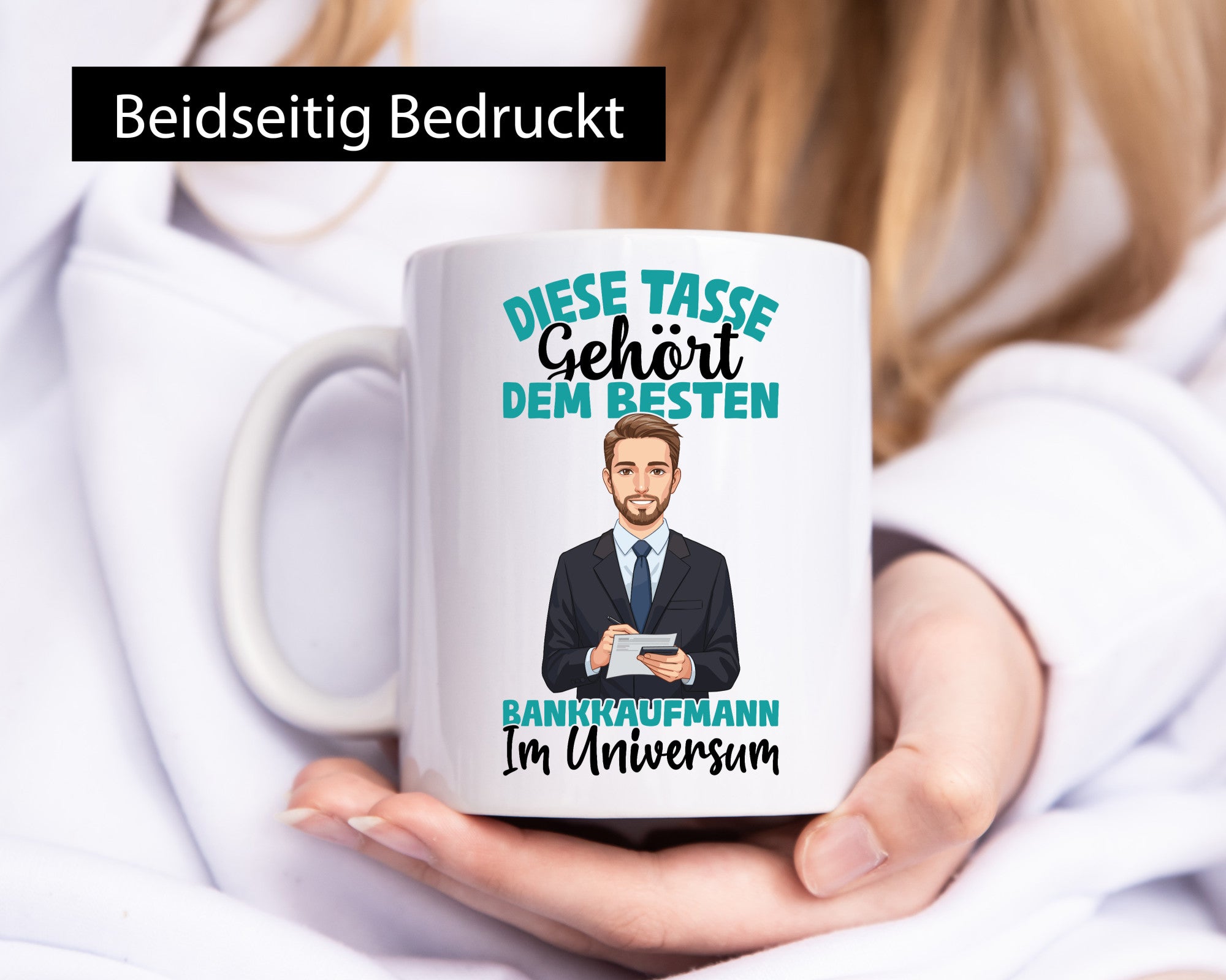 Im Universum: Bankkaufmann | Kaufmann Bank Kaufleute Geschenkidee Humor Tasse