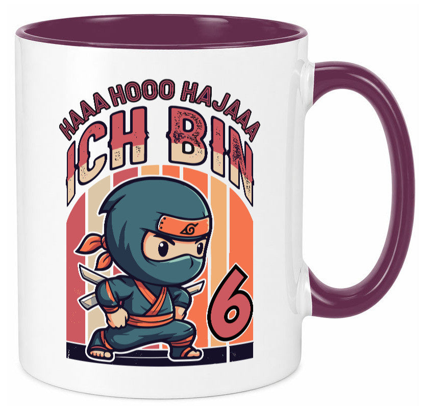 6. Geburtstag | Ninja Junge 6 Jahre Humor Geschenkidee Tasse
