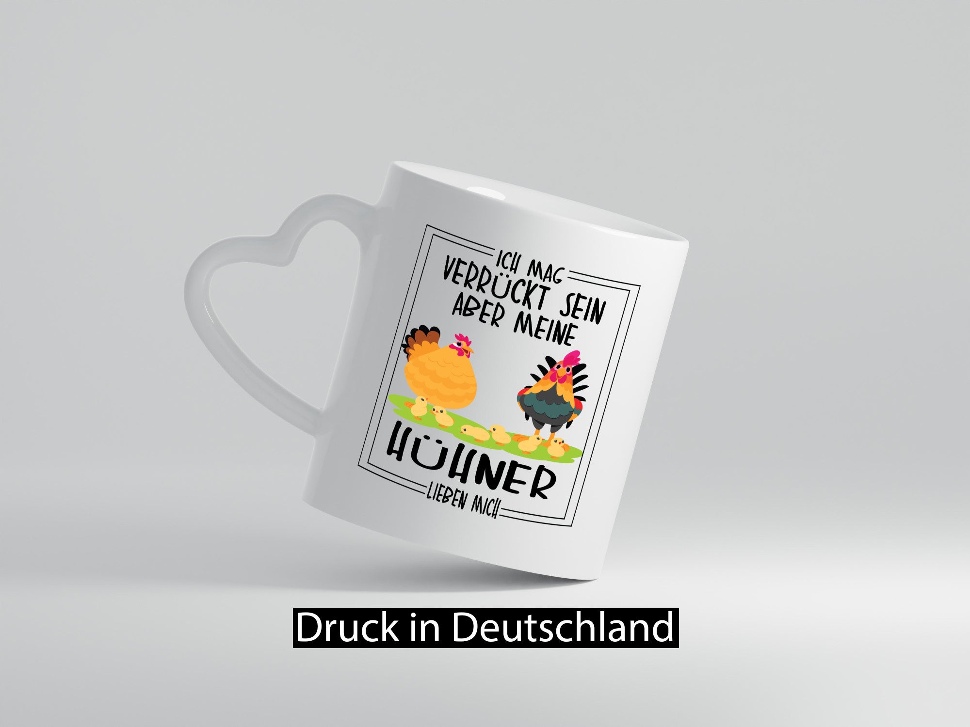 Ich mag verrückt sein aber meine Hühner lieben mich Geschenk Humor Geschenkidee