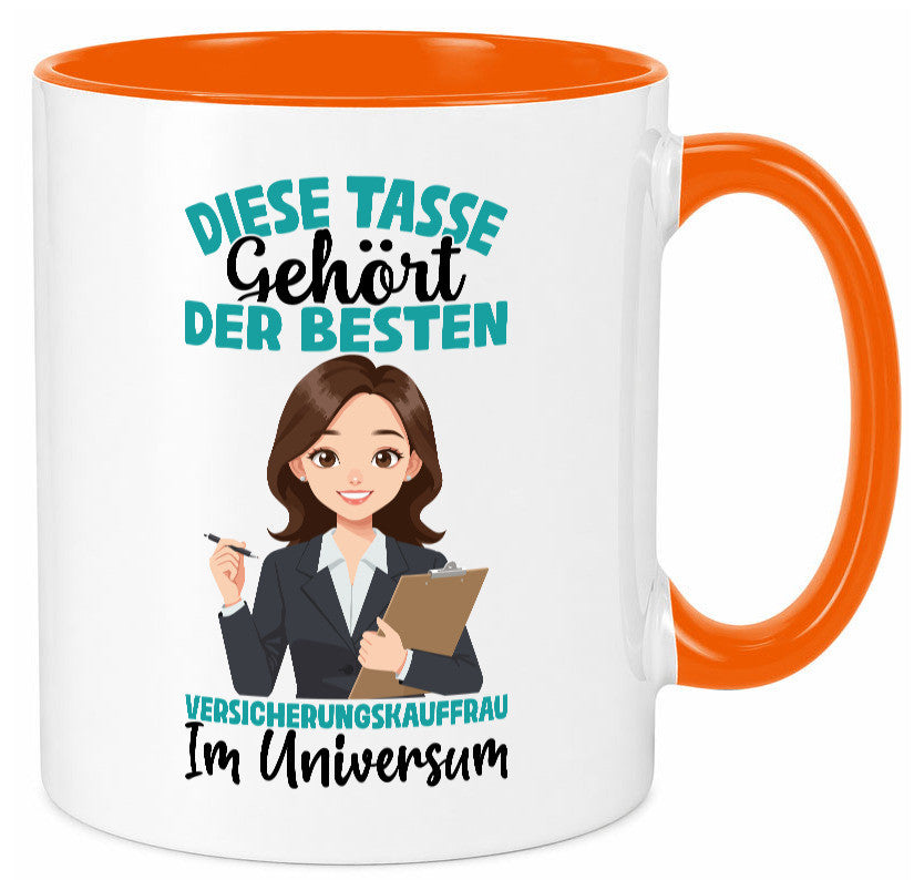 Im Universum: Versicherungskauffrau | Kauffrau lustig Humor Geschenkidee Tasse