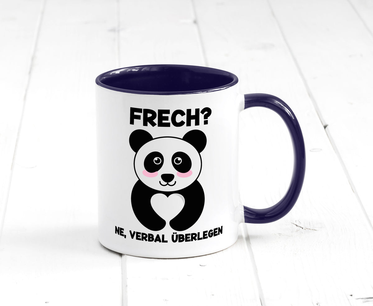 Frech | Verbal überlegen süßer Pandabär kecker Spruch lustiger Geschenk Humor Tasse