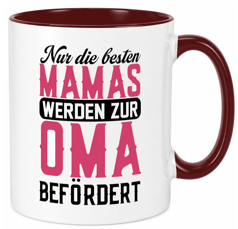 Beste Mama wird zur Oma befördert | Großmutter lustiger Spruch Geschenk Familie