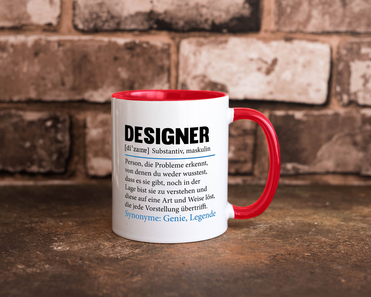 Designer Beruf | Gestalter Medien Schmuck Mode Geschenk Arbeit Kollegen Büro Tasse