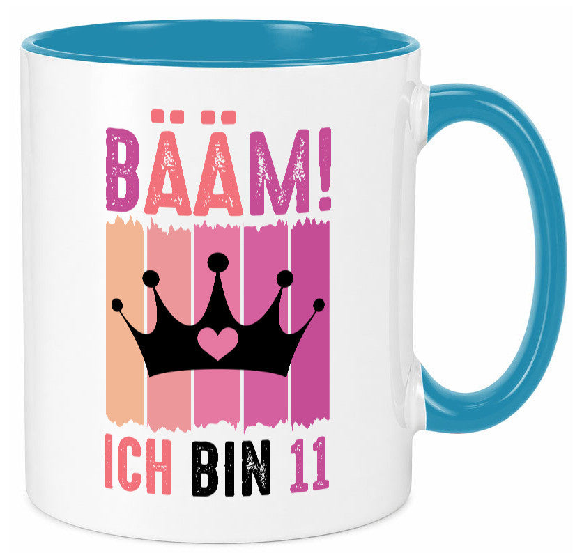 11. Geburtstag | 11 Jahre Bääm ich bin Krone Humor Geschenkidee Tasse