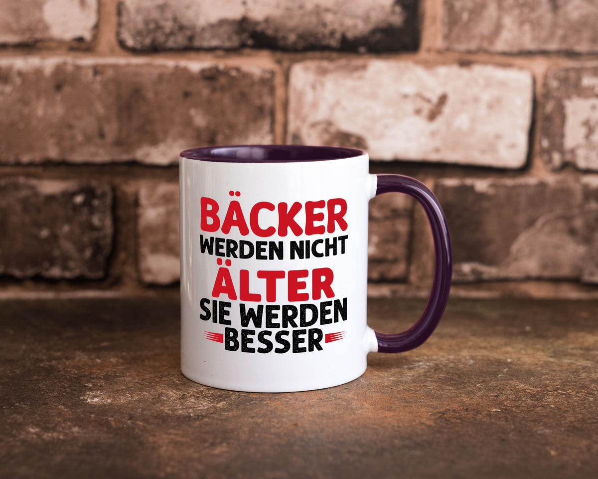 Bäcker werden nicht älter Sie besser lustig Humor Geschenkidee Geschenk Tasse