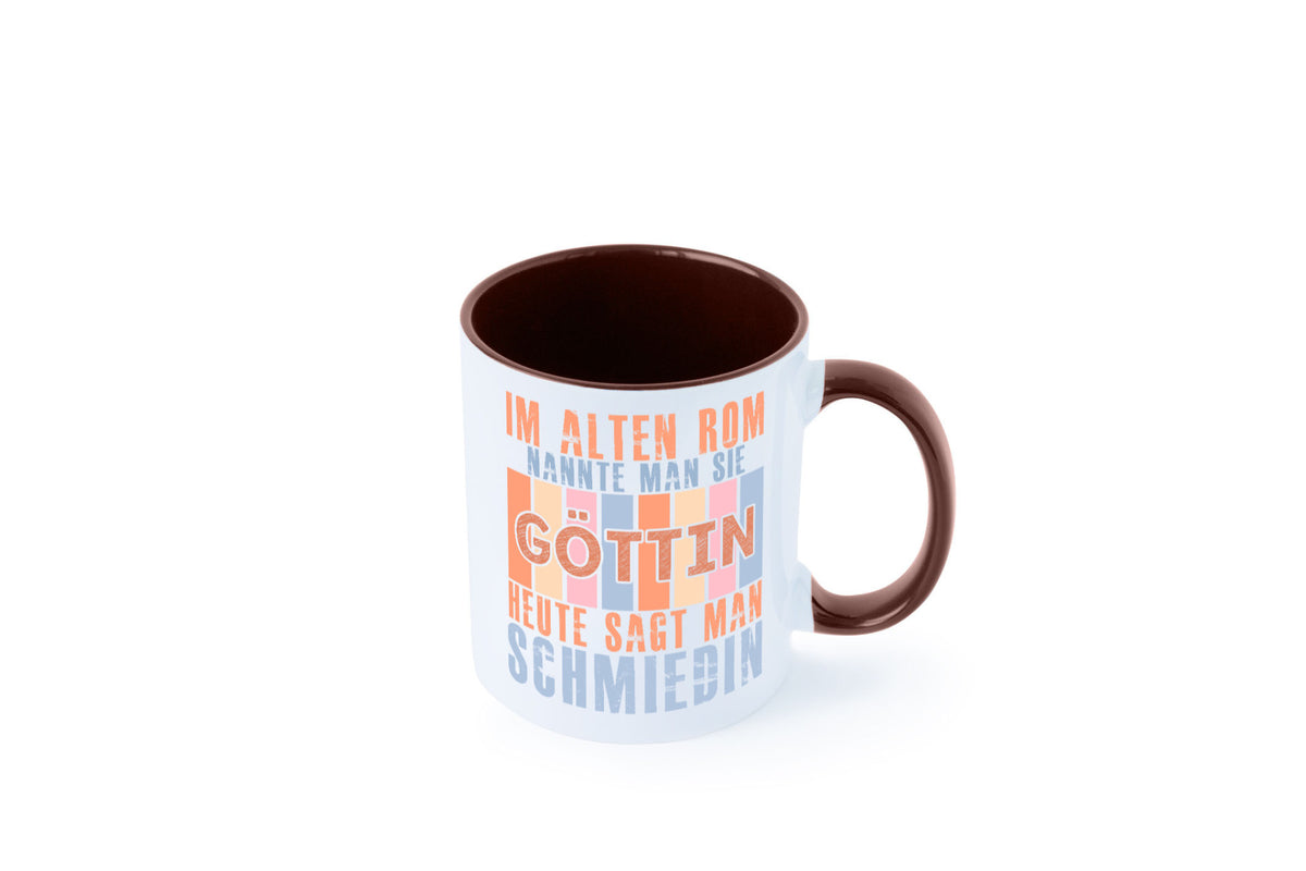 Heute sagt man: Schmiedin | Schmied Beruf Schmiederei lustiger Spruch Geschenk Tasse