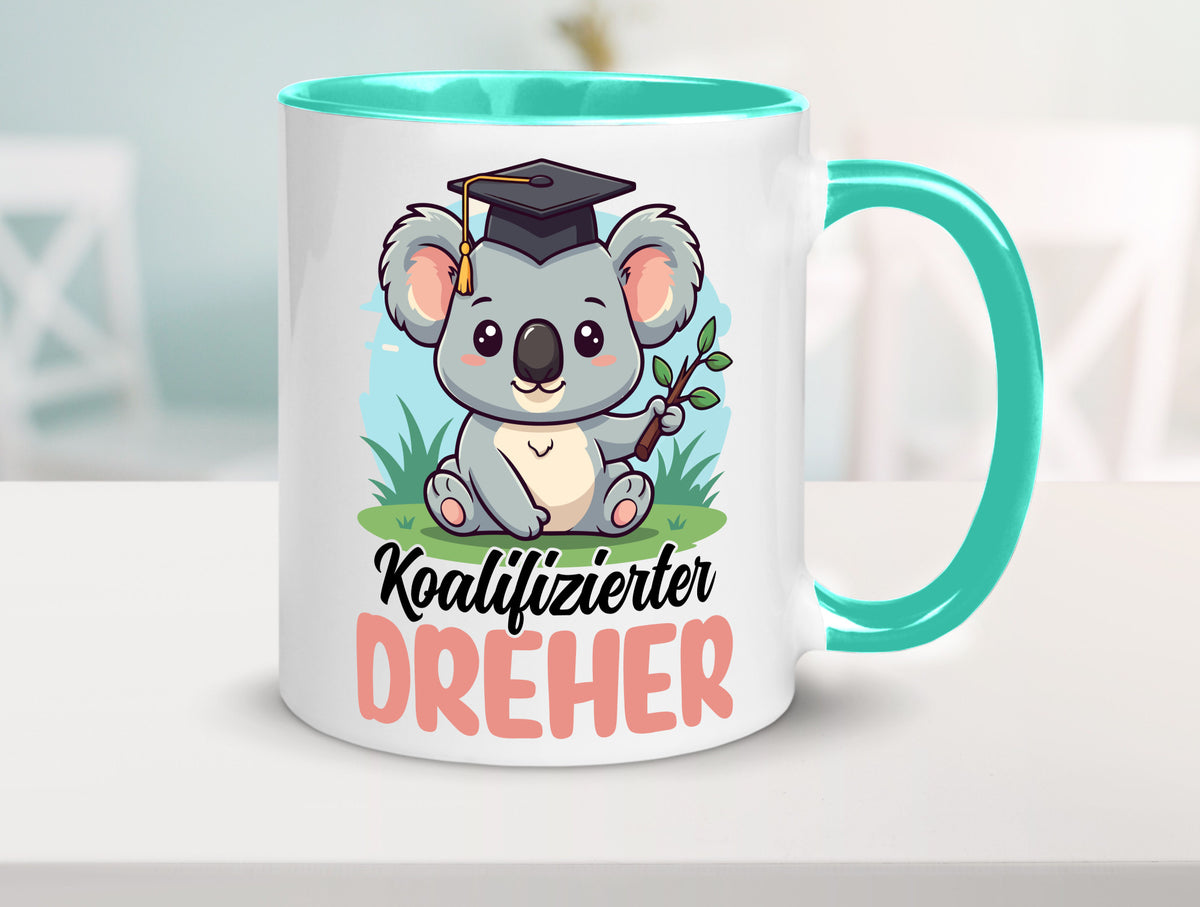 Koalifizierter Dreher | Fräser v2 Geschenk Humor Geschenkidee lustiger Spruch Tasse