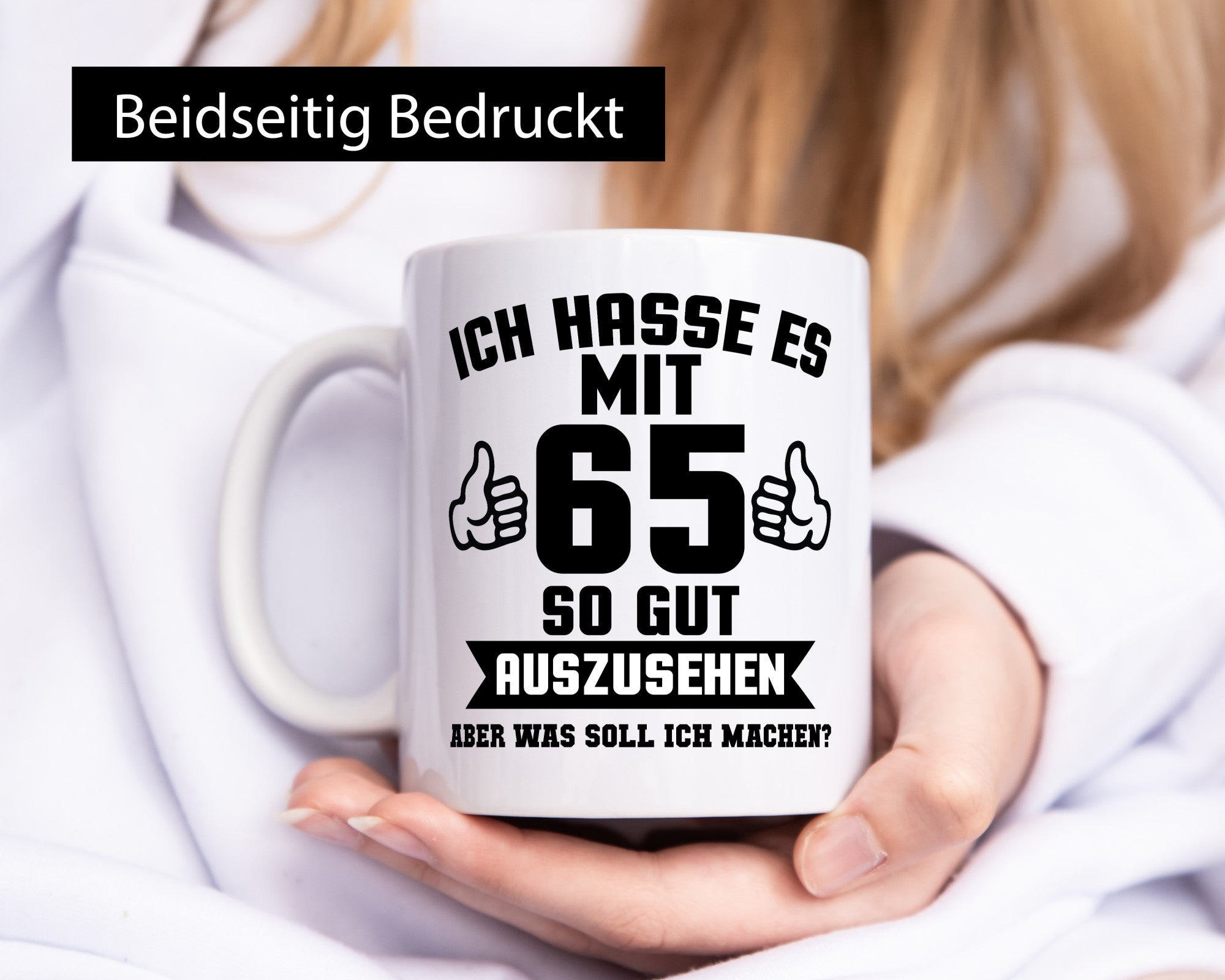 Gut aussehen mit 65 | Zahl Daumen hoch Geschenk Humor Geschenkidee lustiger