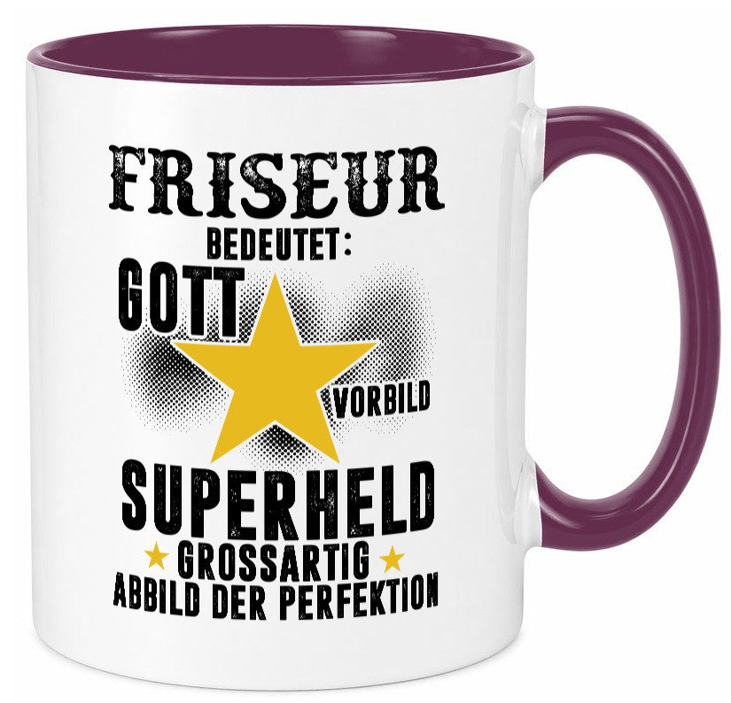 Bedeutung von Friseur | Frisör lustiger Spruch Geschenk Humor Geschenkidee Tasse