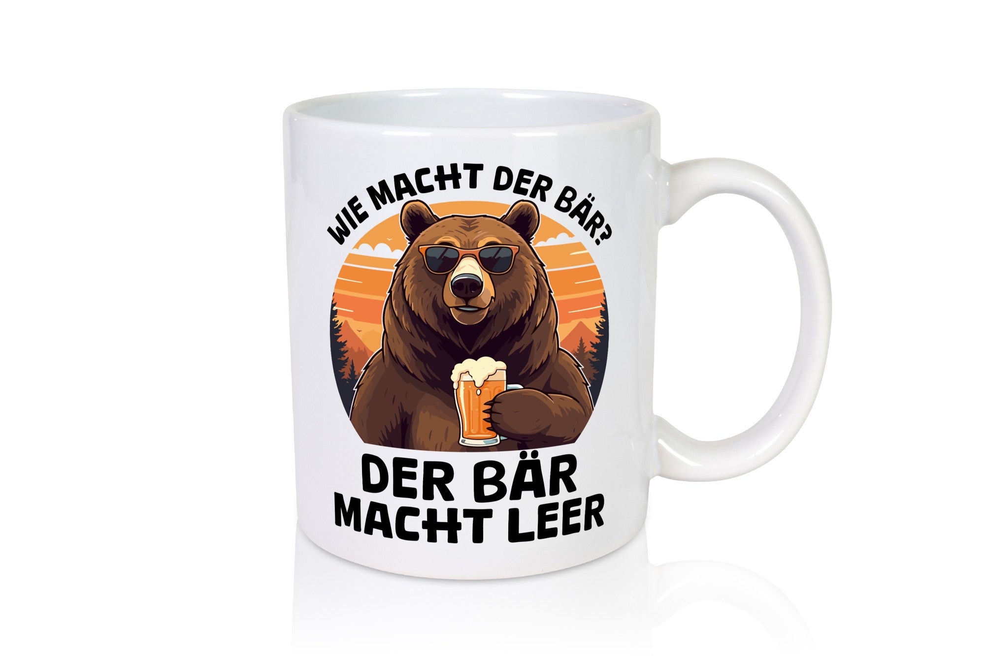 Saufbär | wie macht der bär leer Bierliebhaber lustiger Spruch Geschenk Humor