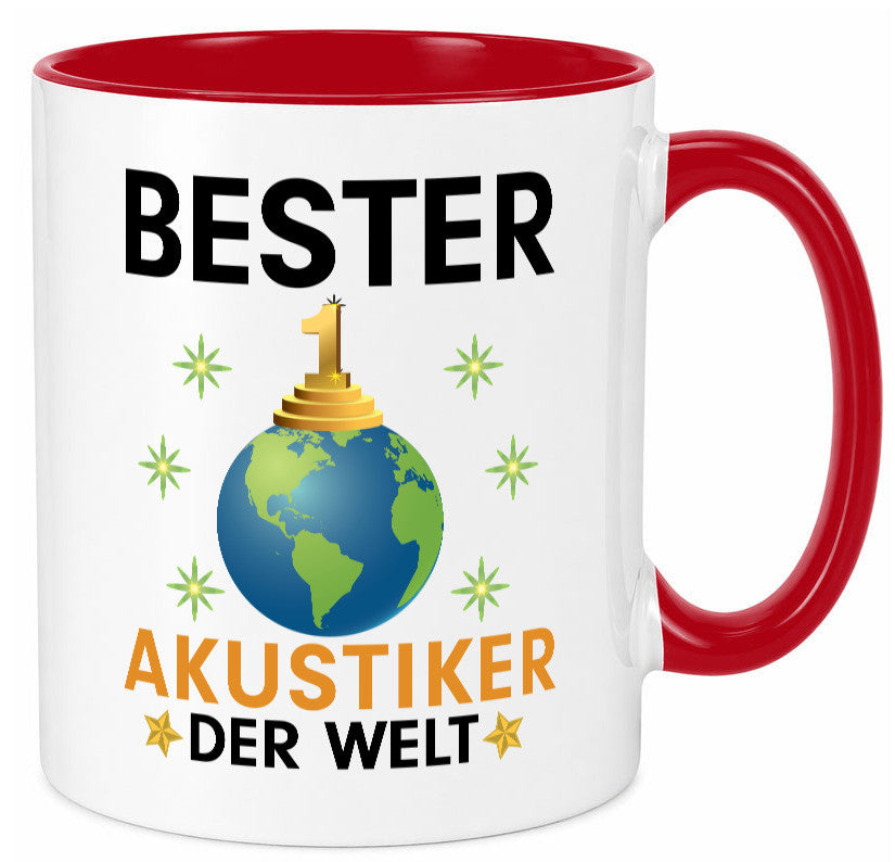 Welt Bester Akustiker | Akustik Hörgeräteakustik Geschenkidee Humor Tasse
