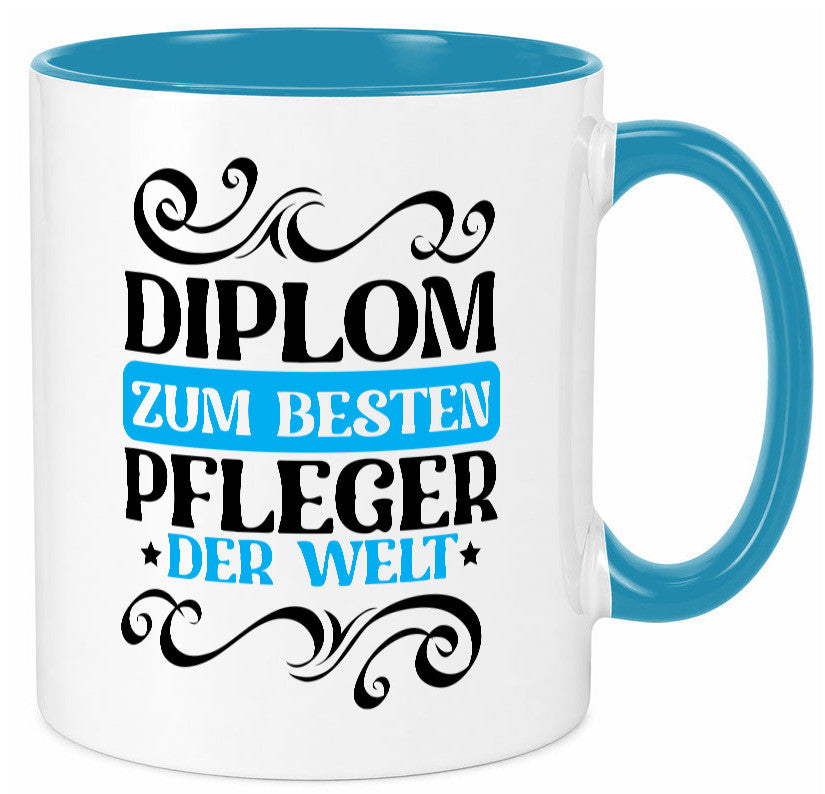 Bester Pfleger der Welt | Altenpfleger Pflegekraft lustig Humor Geschenkidee Tasse