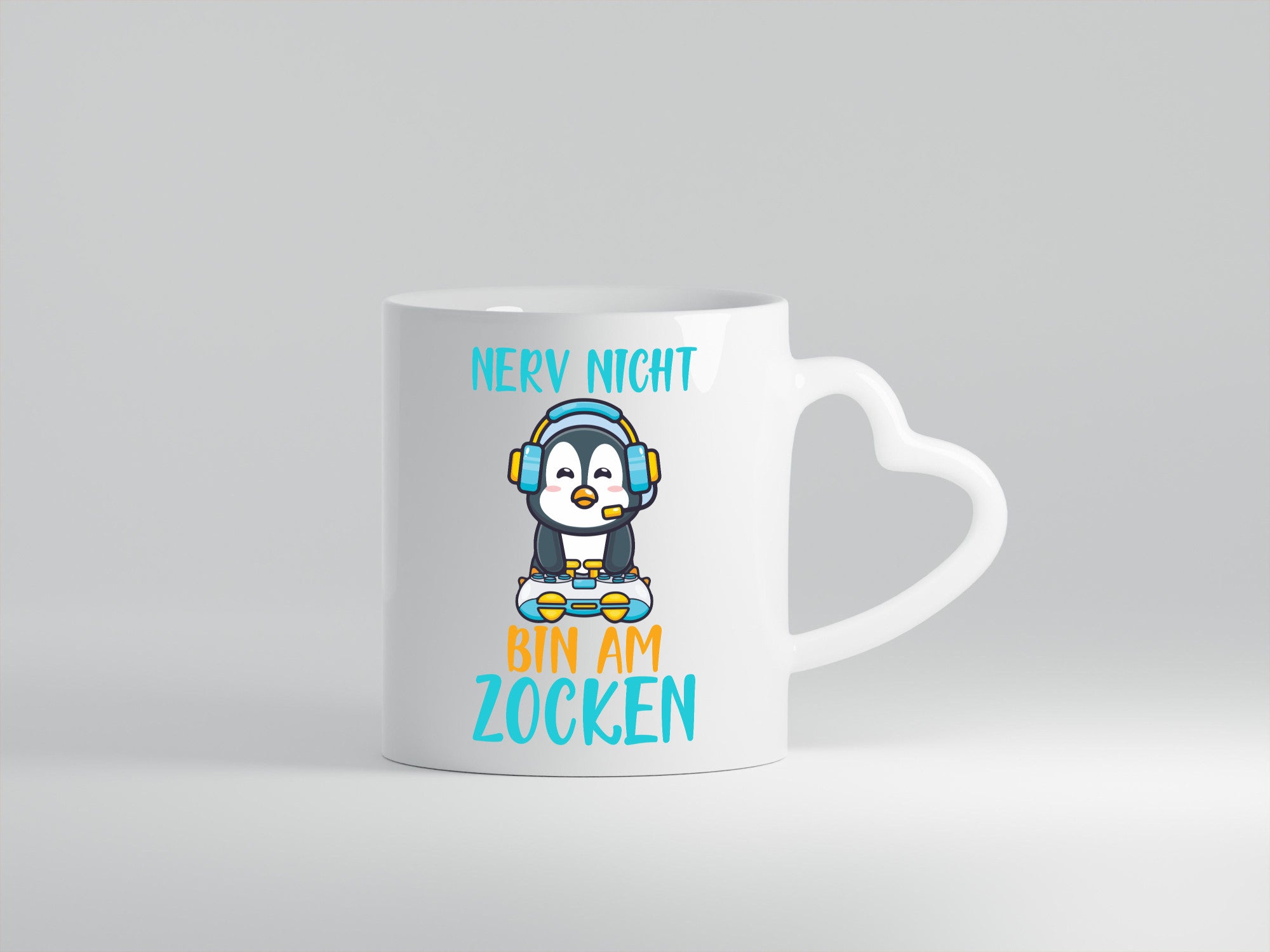 Nerv nicht | Zocker Gamer PC Freunde Pinguin-Comic Humor Geschenkidee Tasse