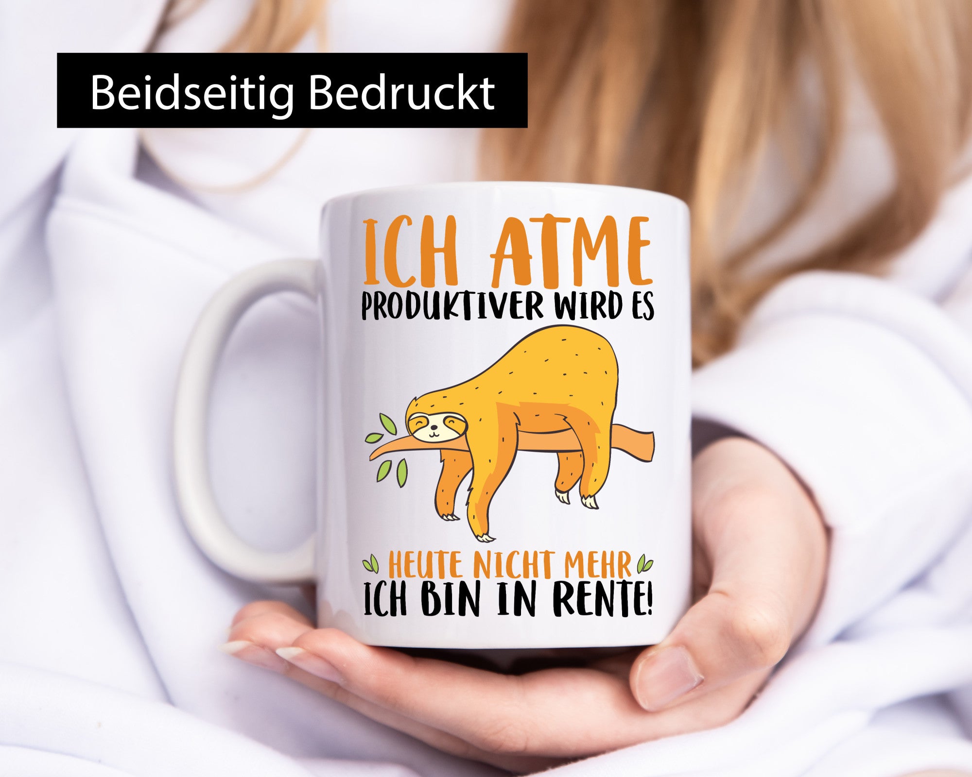 Ich bin in Rente! | Faultier Produktiv Ruhestand Humor Jubiläum Geschenkidee