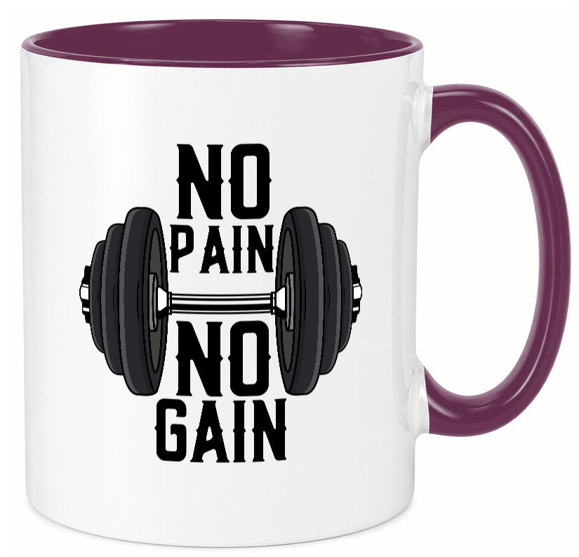 No Pain Gain | Training Motivation Fitness Pumpen lustig Humor Geschenkidee