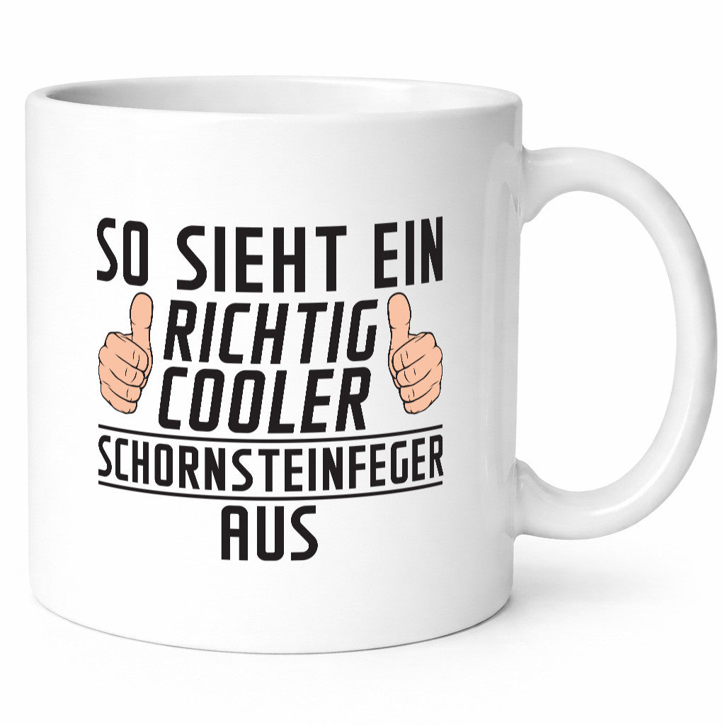 Richtig Cooler Schornsteinfeger | Kaminkehrer Handwerk Geschenkidee Humor Tasse