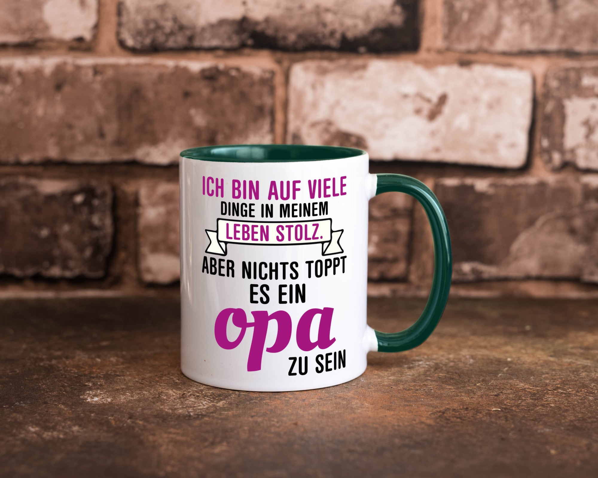 Opa Tasse | Stolzer Großvater Vatertag Enkelkinder Geschenk Familie