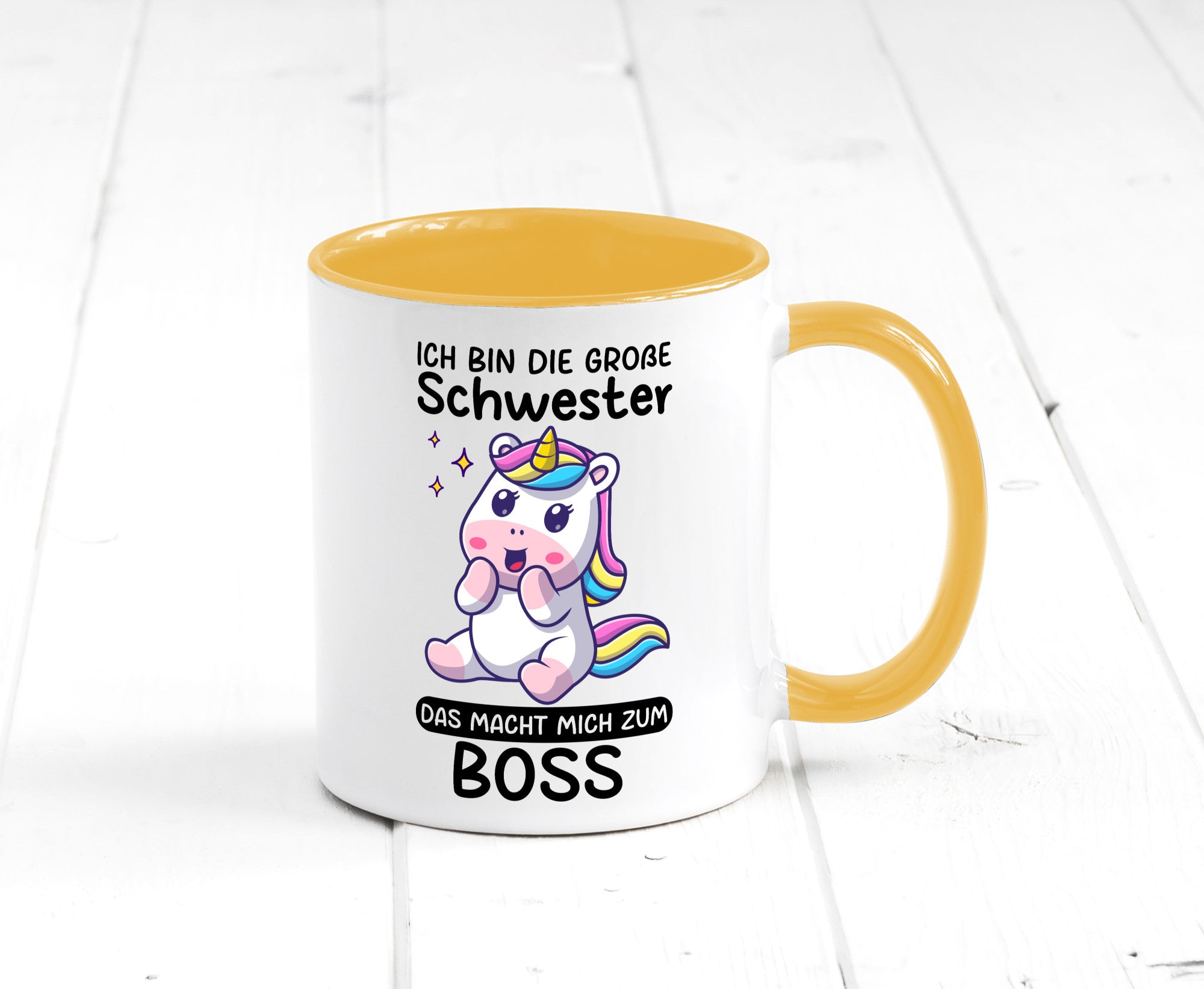 Große schwester macht mich zum Boss | Einhorn Geschwister lustiger Spruch