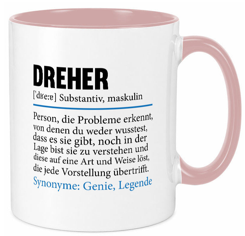 Dreher Humor | Fräser Zerspannungsmechaniker Geschenkidee Tasse