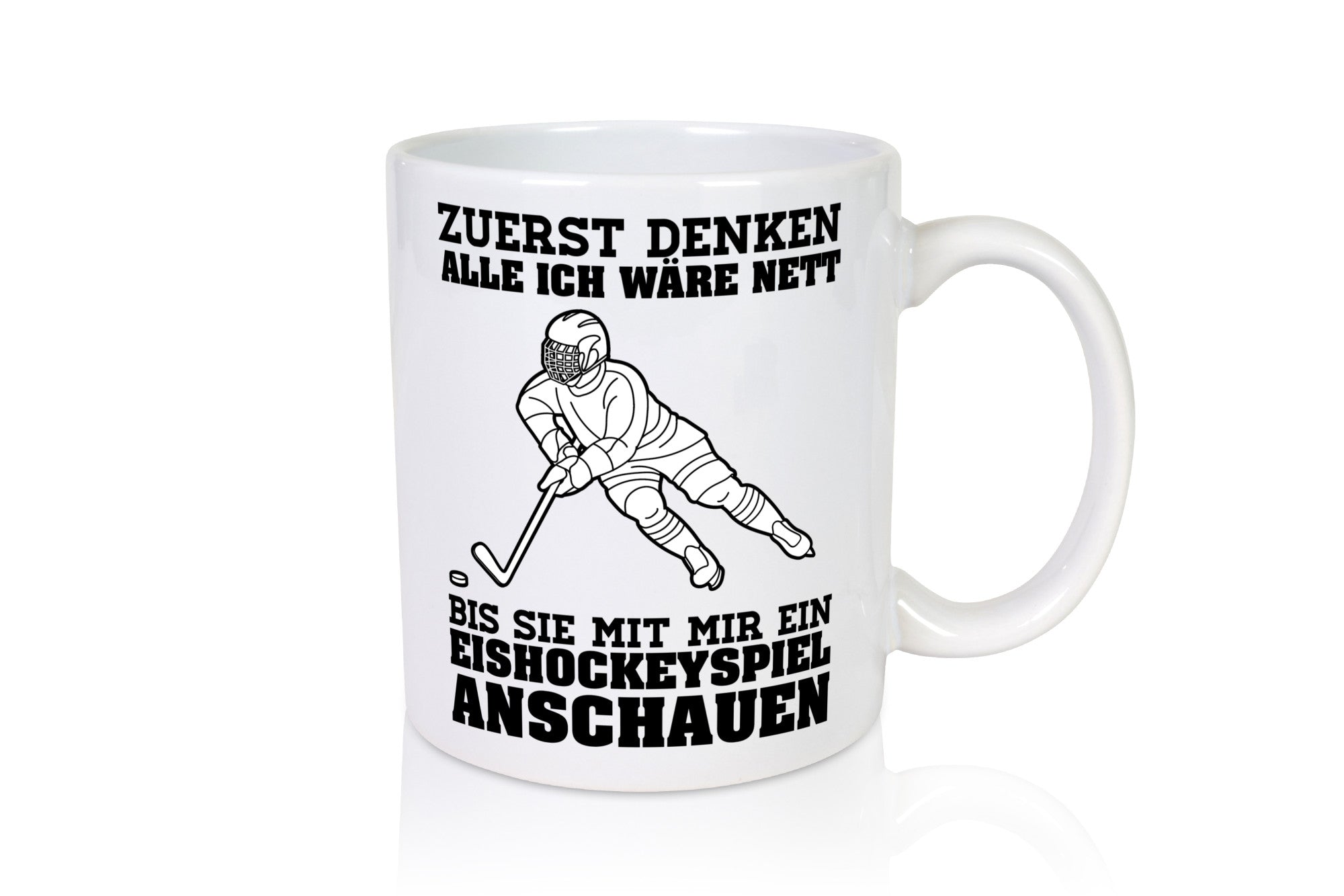 Eishockeyspiel | Eishockeyfan Tasse Eishockeyspieler Humor Geschenkidee