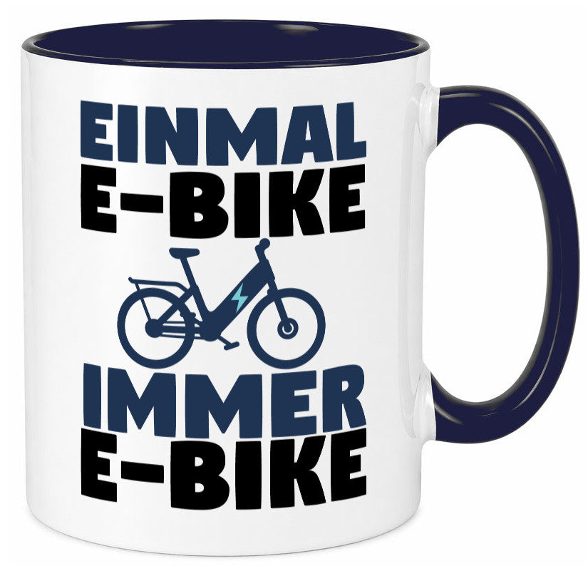 E-Bike Fahrer | Radfahrer Tasse Fahrrad Elektrorad lustiger Spruch Geschenk