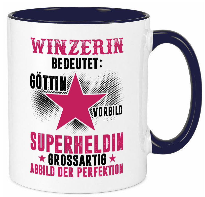 Bedeutung von Winzerin | Weinbauer Wein lustiger Spruch Geschenk Humor