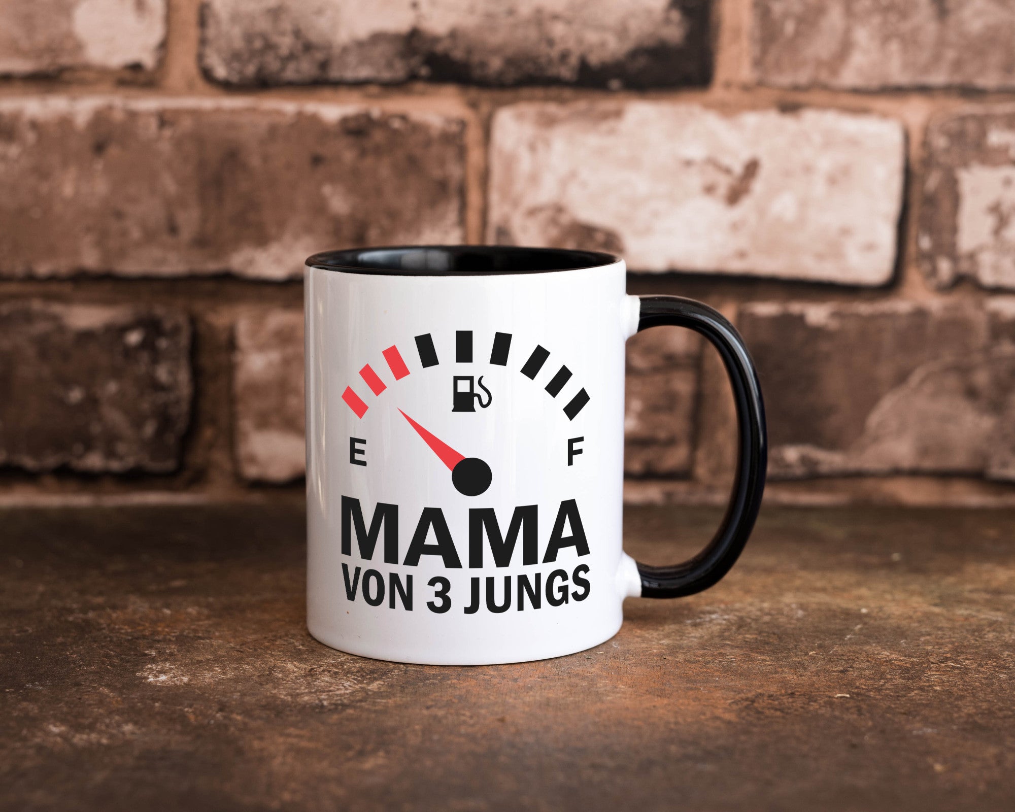 Mama von 3 Jungs | Muttertag Geschwister lustiger Spruch Geschenk Familie