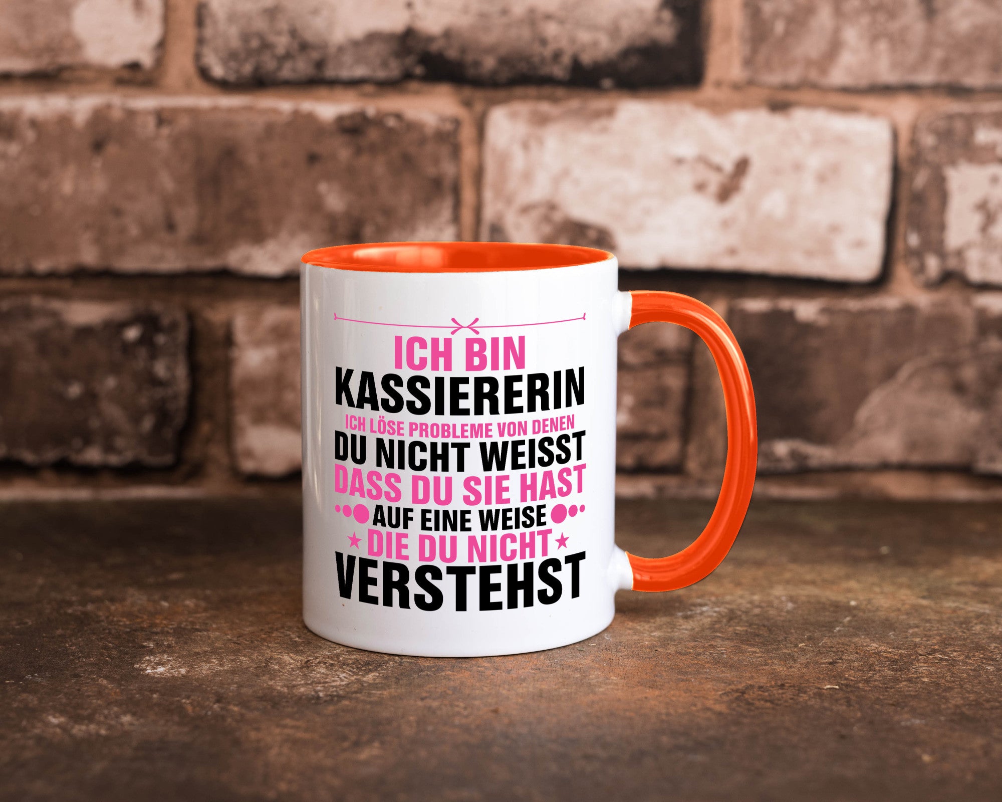 Löse Probleme: Kassiererin v2 lustiger Spruch Geschenk Humor Geschenkidee Tasse