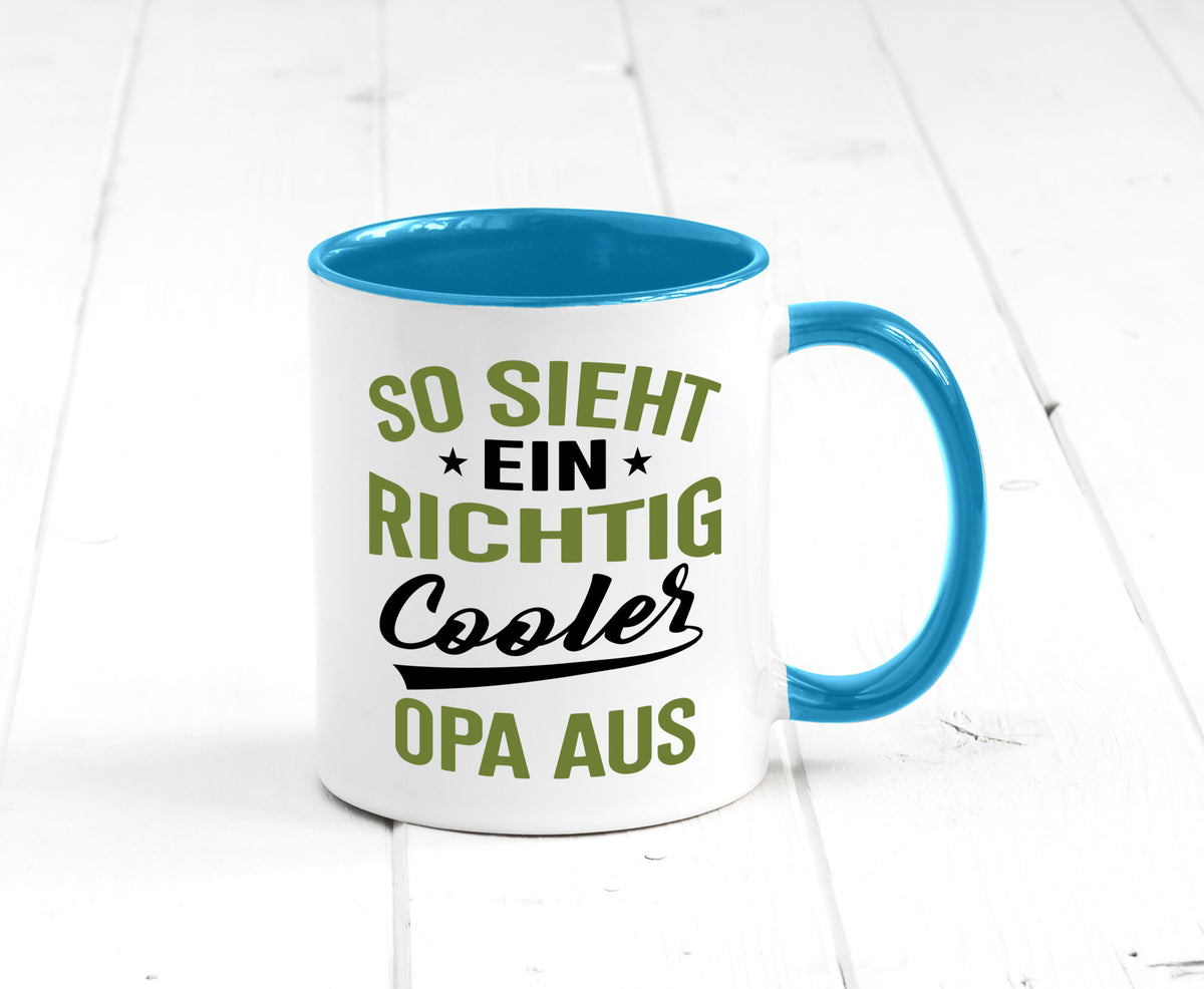 So sieht ein richtig Cooler Opa aus | Großvater Geschenkidee Familie Humor Tasse