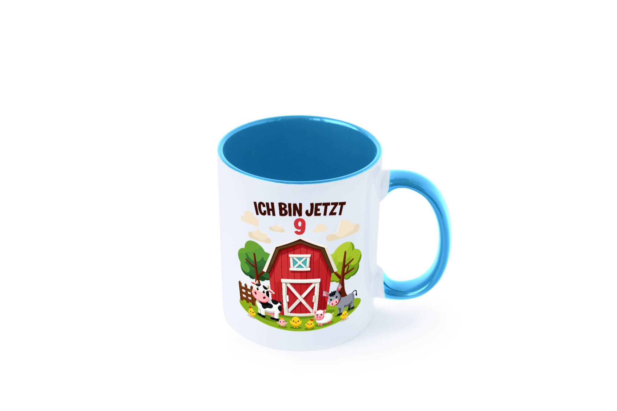 9. Geburtstag | 8 Jahre Bauernhof und Tiere Humor Geschenkidee Tasse