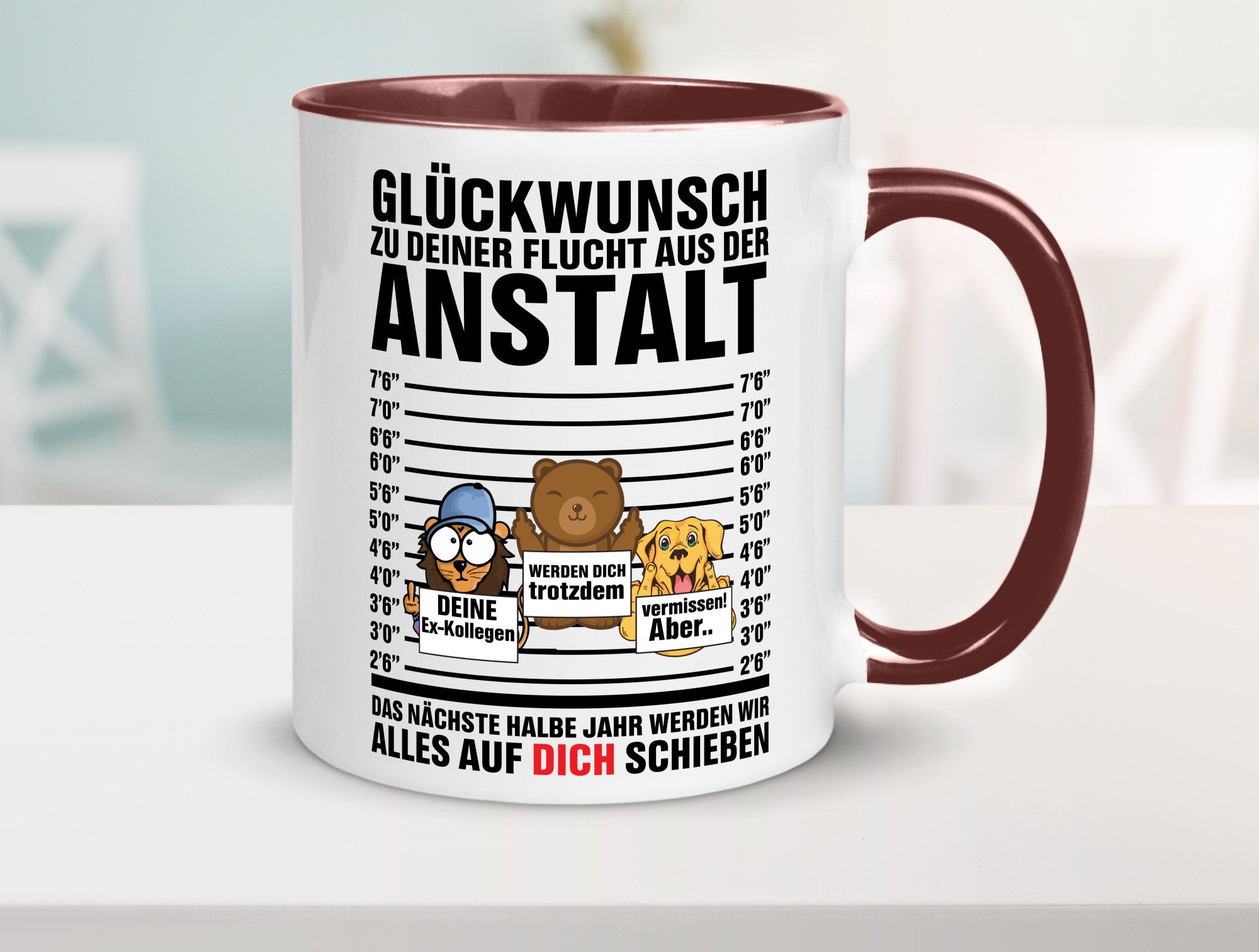 Glückwunsch zur Flucht | Arbeitskollegen Berufswechel Humor Arbeit Kollegen
