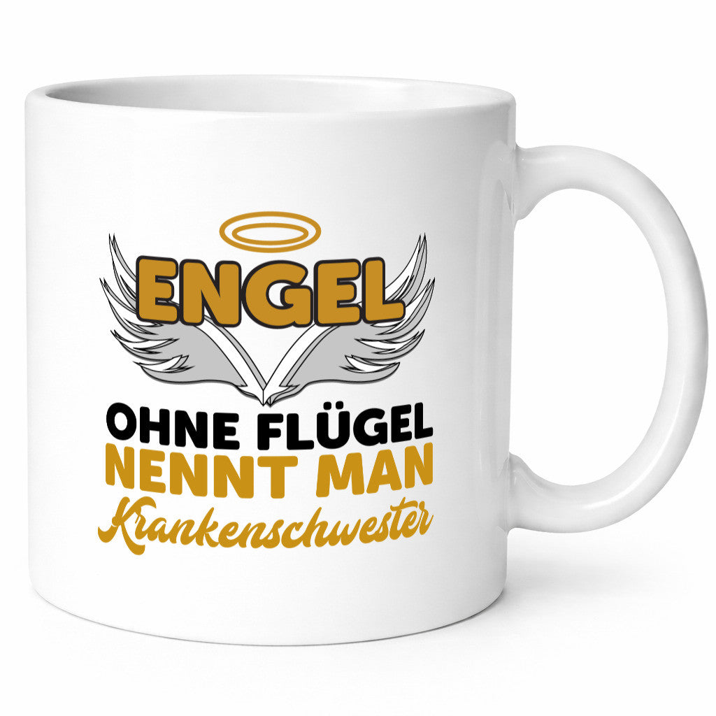 Engel ohne Flügel | Krankenschwester Tasse Pflegerin Geschenkidee Humor