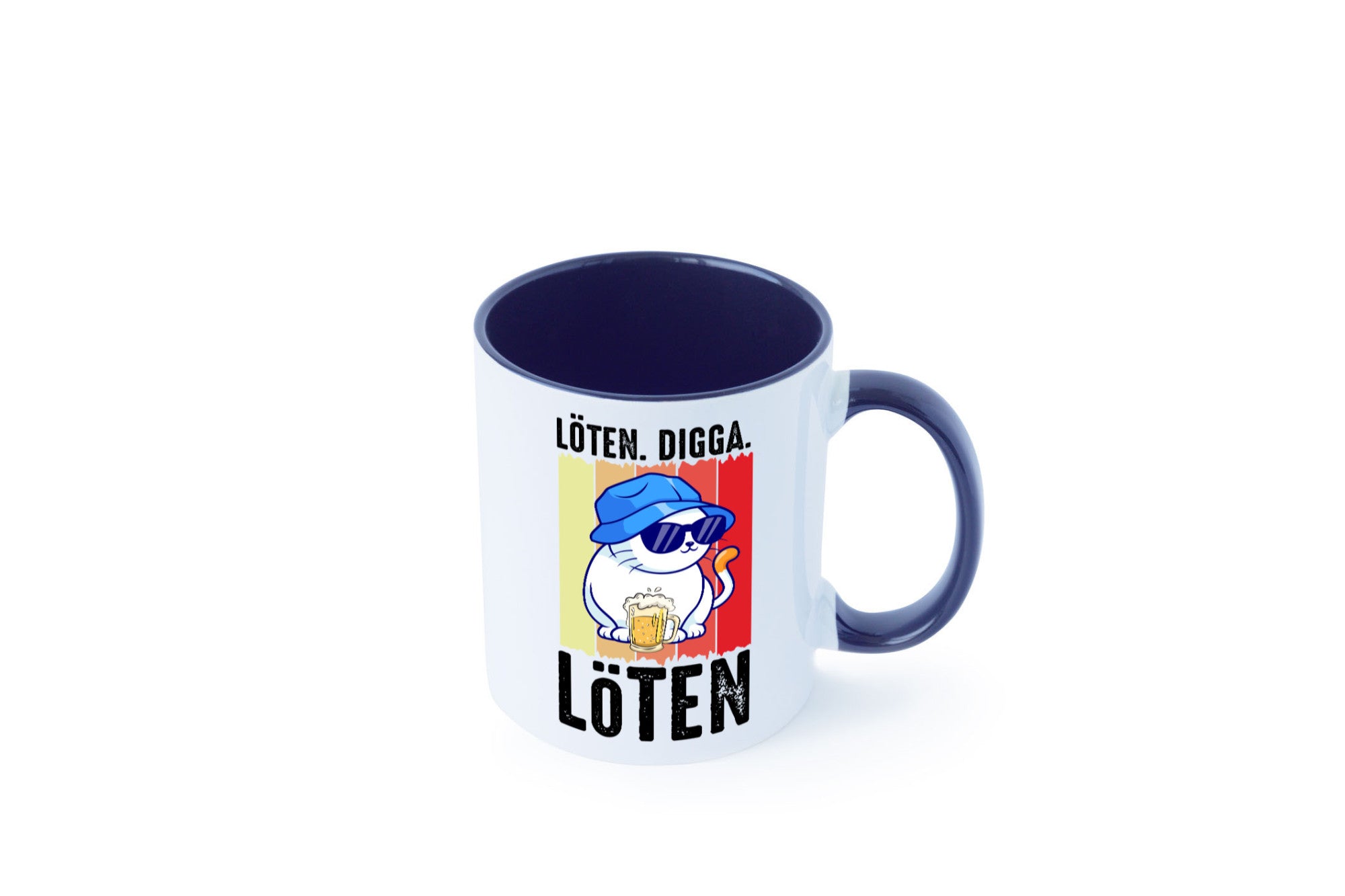 Löten Digga | Katze mit Bier Bierkatze Geschenk Tierliebhaber Humor lustiger