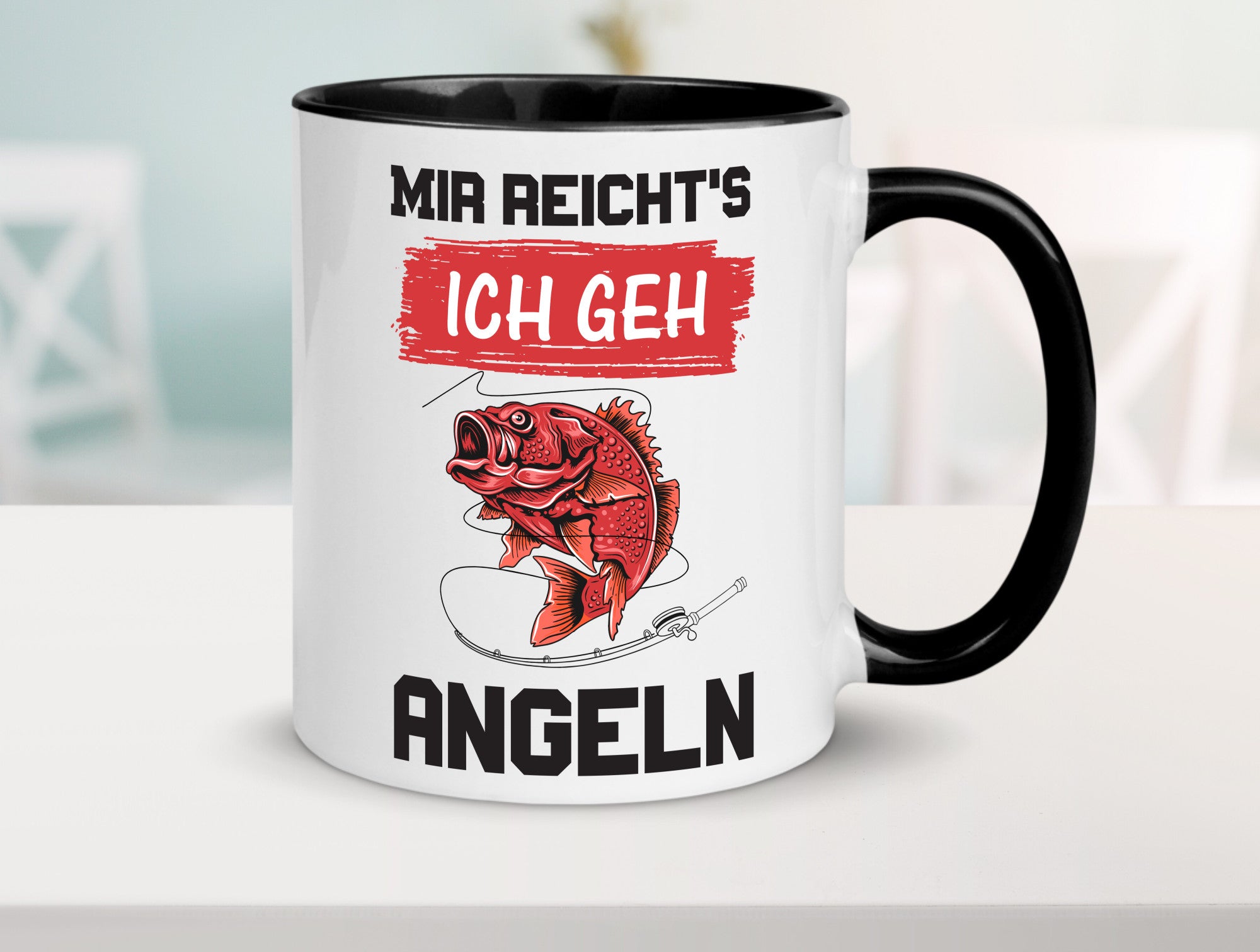 Ich geh angeln | Angler Tasse Fisch Fischer Humor lustig Geschenkidee Geschenk