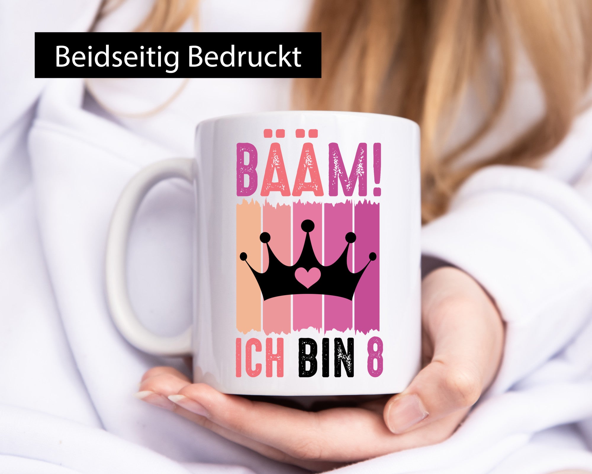 8. Geburtstag | 8 Jahre Bääm ich bin Krone lustig Geschenkidee Geschenk Tasse
