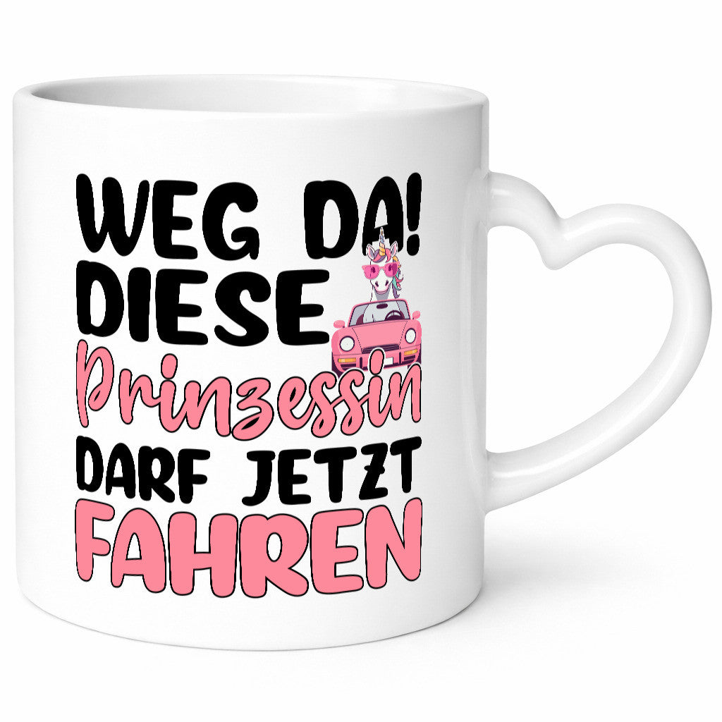 Prinzessin darf jetzt Fahren | Führerschein Einhorn lustiger Spruch Geschenk