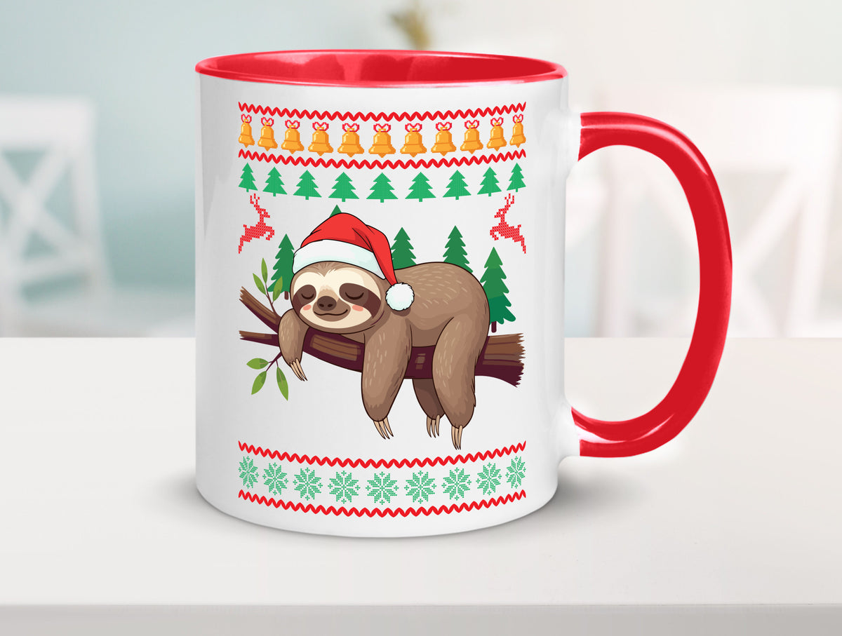 Ugly Christmas | Faultier Weihnachtsfaultier v2 lustig Tierliebhaber Humor Tasse
