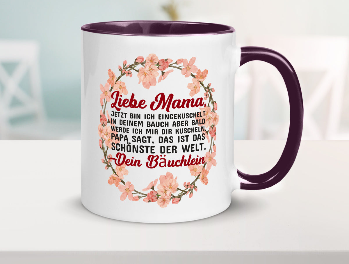 Liebe Mama | Schwangerschaft Tasse Baby süß Humor Familie Geschenkidee
