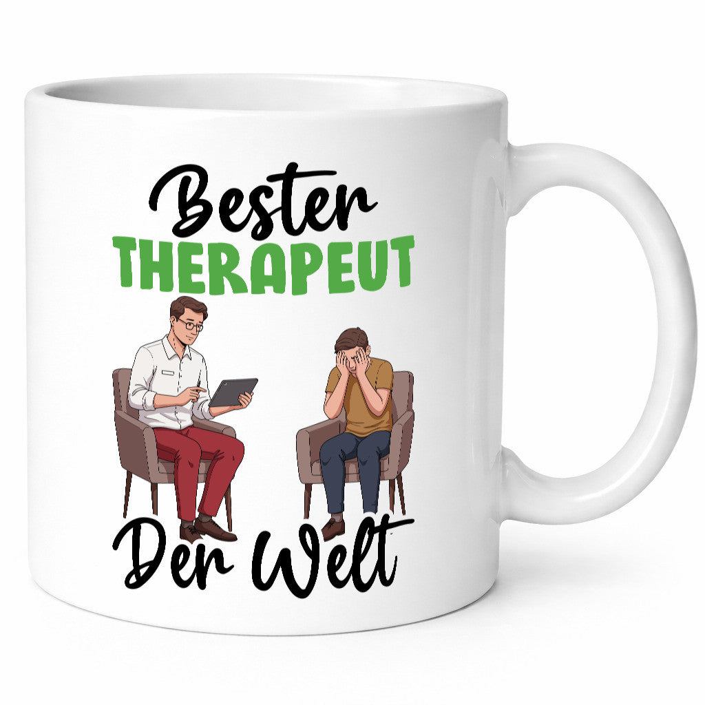 Bester Therapeut | Psychotherapie Therapie v2 Humor Geschenkidee Tasse