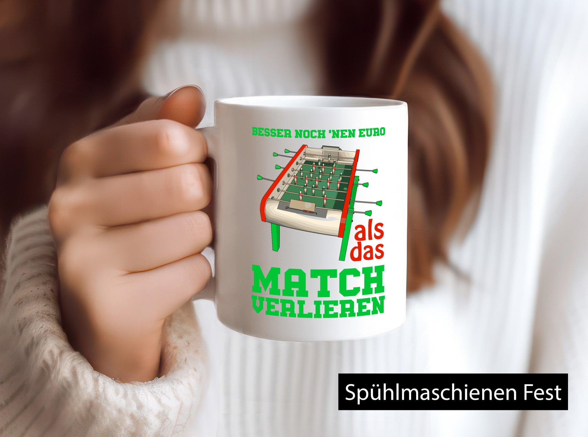 Tischkicker Tasse | Tischfußball Spruch Kicker Match lustig Humor Geschenkidee